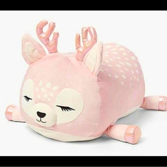 IVY 🦌 Pink Deer Laying Hugmees Original Squishmallow By Kellytoy NWT - Picture 1 of 6